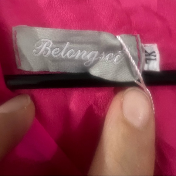 New Belongsci / Elegant Pink Midi Dress Size XL - Picture 4 of 8